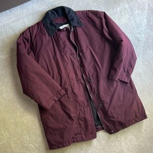 London Fog Burgundy Barn Coat, GUC, Medium